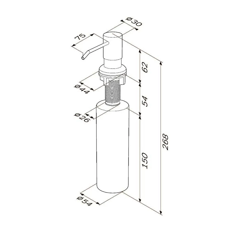 Am.Pm Like смеситель для кухни с диспенсером F8007T11
