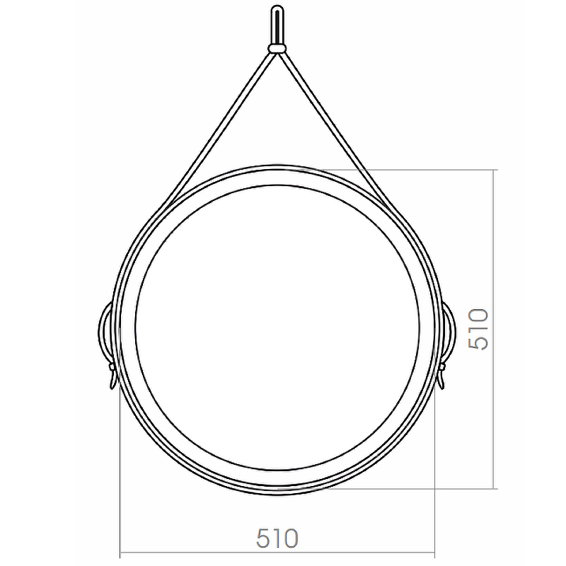 Azario Капитан 51 зеркало сенс. выкл LED-00002366