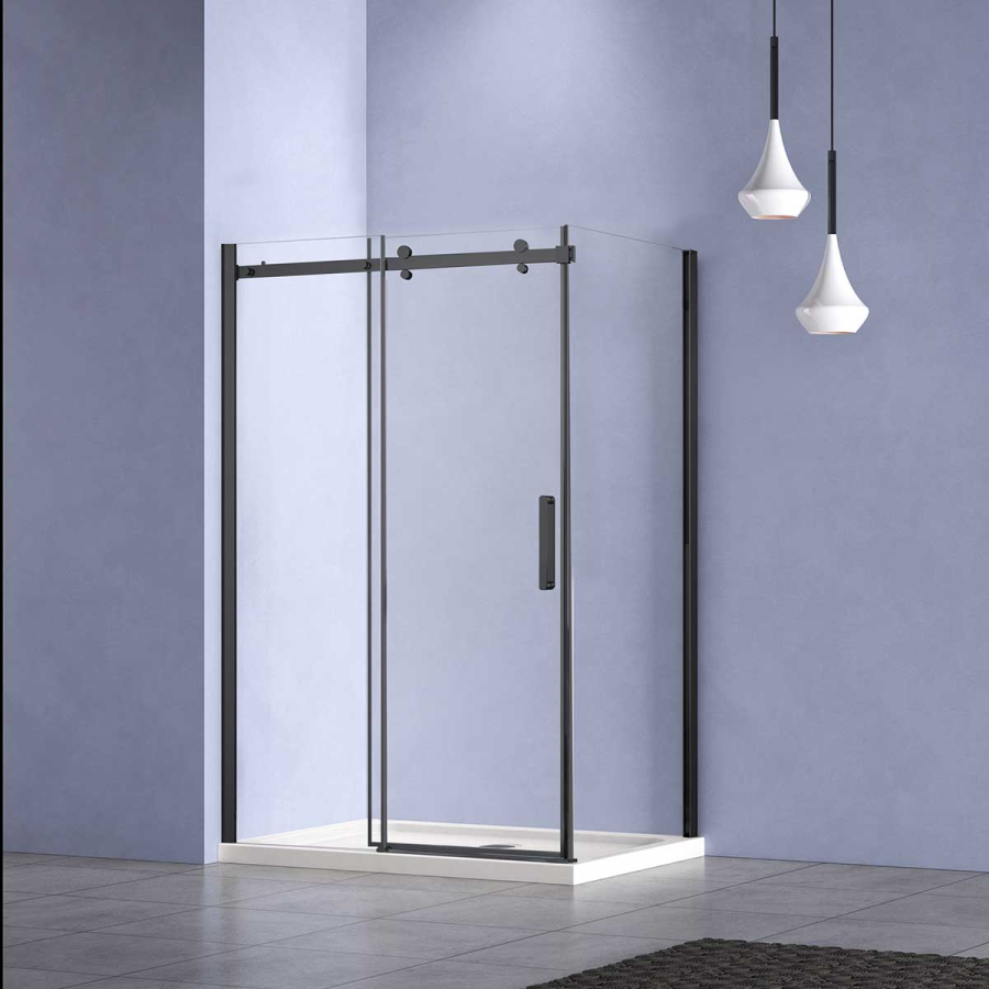 Vincea Como-N душевой уголок 120х90 см черный профиль VSR-4CN9012CLB