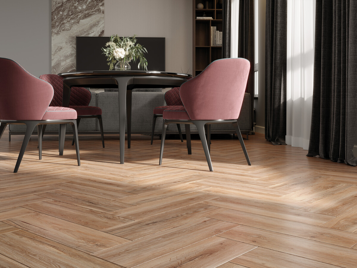 Керамогранит Cersanit Oakwood коричневый рельеф 18,5x59,8 A17489