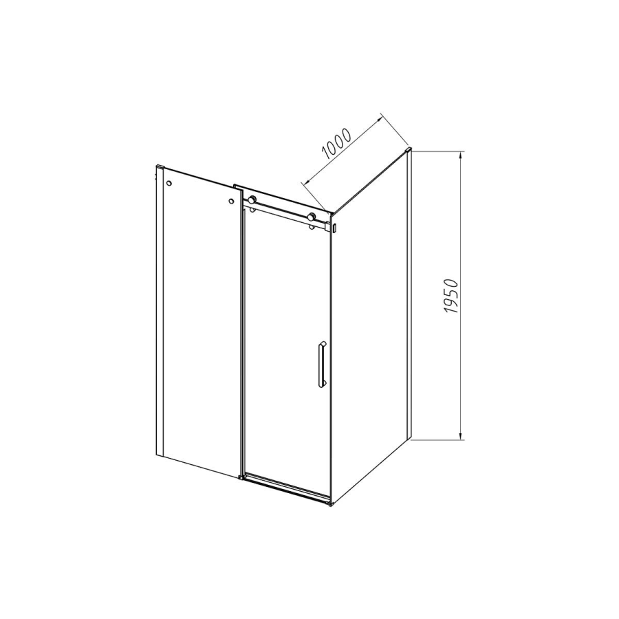Vincea Como-N душевой уголок 120х100 см хром VSR-4CN1012CL