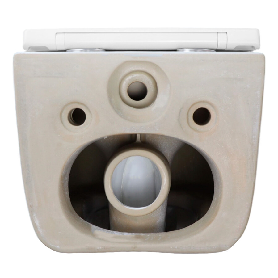 Унитаз подвесной Azario Serenata360х485х350 безободковый, система смыва "Скрытое Торнадо", с быстросъемным сиденьем "Микролифт" AZ-5101T-WHT