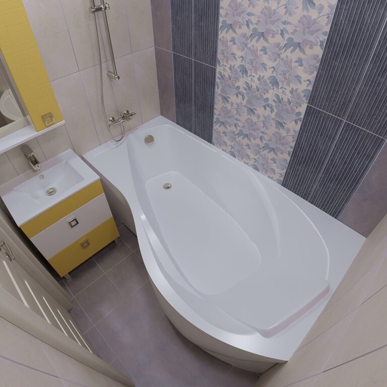 Triton Мишель 170*96 ванна акриловая асимметричная R