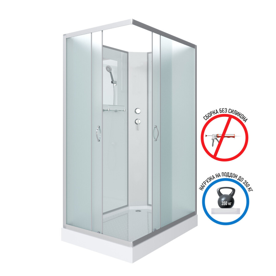 Niagara NG 43085-14QBKДушевая кабина 100x80 Без крыши 430853QBK