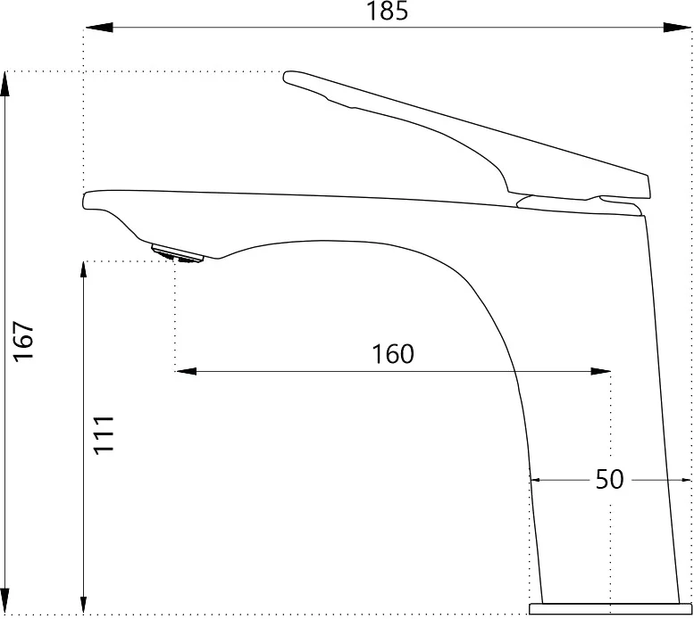 Haiba смеситель для раковины черный HB10816-7