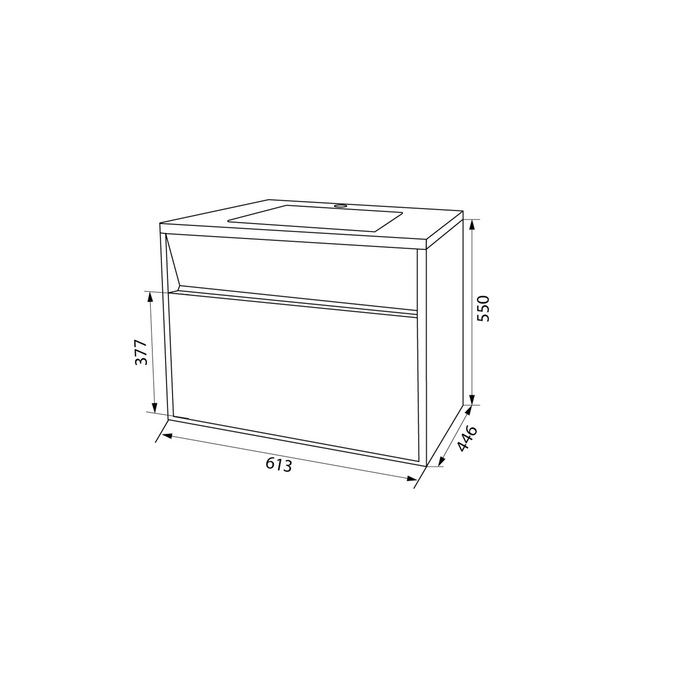 Iddis Esper тумба 60 с раковиной ESP60W0i95K