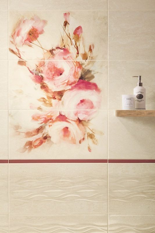 Декор настенный Paradyz Coralain Inserto Beige 30x60 см бежевый