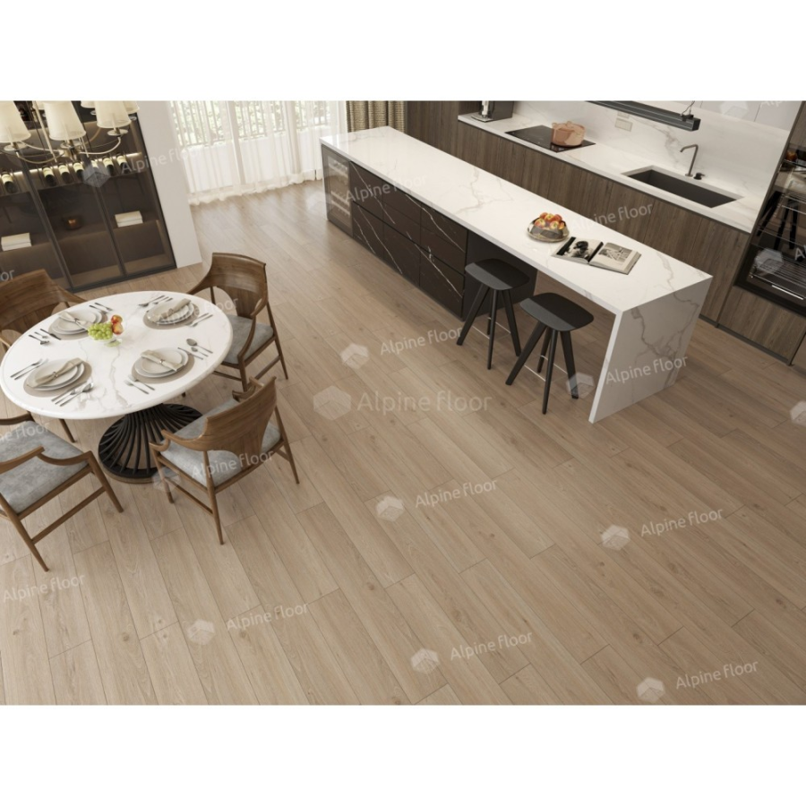 Alpine Floor Easy Line Кварцвиниловая плитка LVT Дуб Модера ECO 3-28 PB 1219.2 х 184.15 х 3 mm