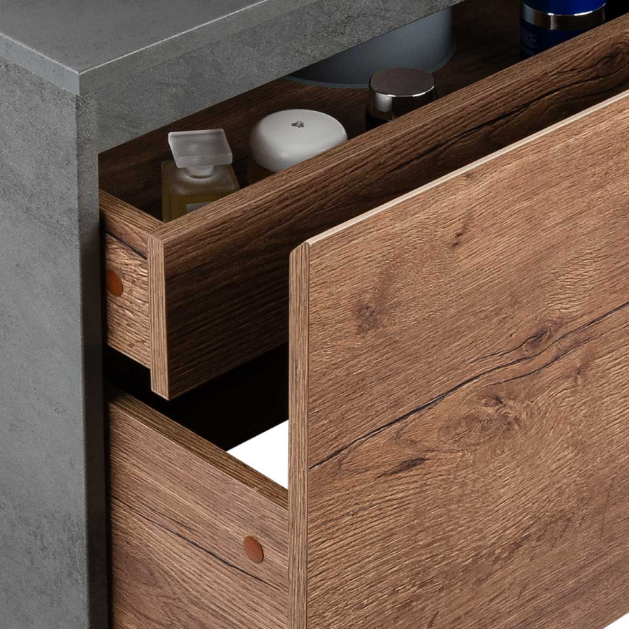 Vincea тумба под раковину Mesa 1000 T.Oak + Beton
