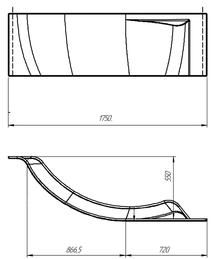 Marka One Ergonomika 158-175 панель лицевая для ванны 02эрг17511п