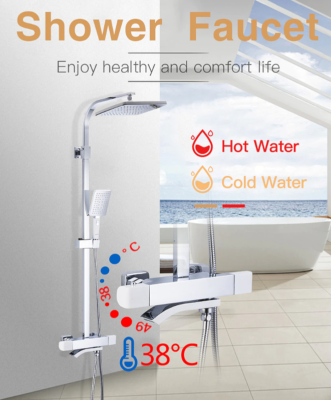 Душевая система с термостатом Gappo G2407-50