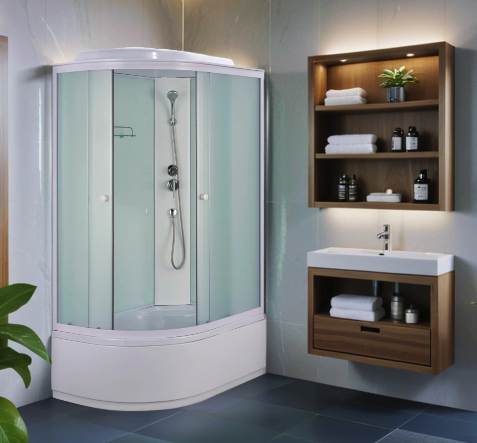 Душевая кабина Loranto 1200x800x2150 поддон 40 см Правая CS-887EDTM/W-120