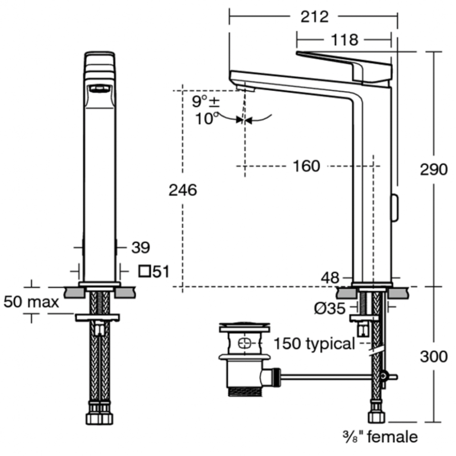 Ideal Standard Tonic смеситель для раковины A6328AA