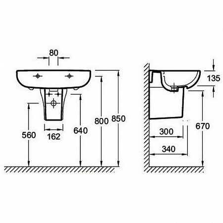 Jacob Delafon Odeon Up 18566W-00 полупьедестал для раковины