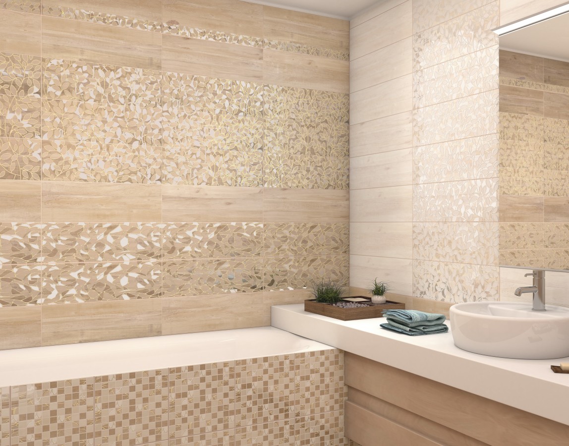 AltaCera Felicity Groundy декор 3 настенный 20х60 см