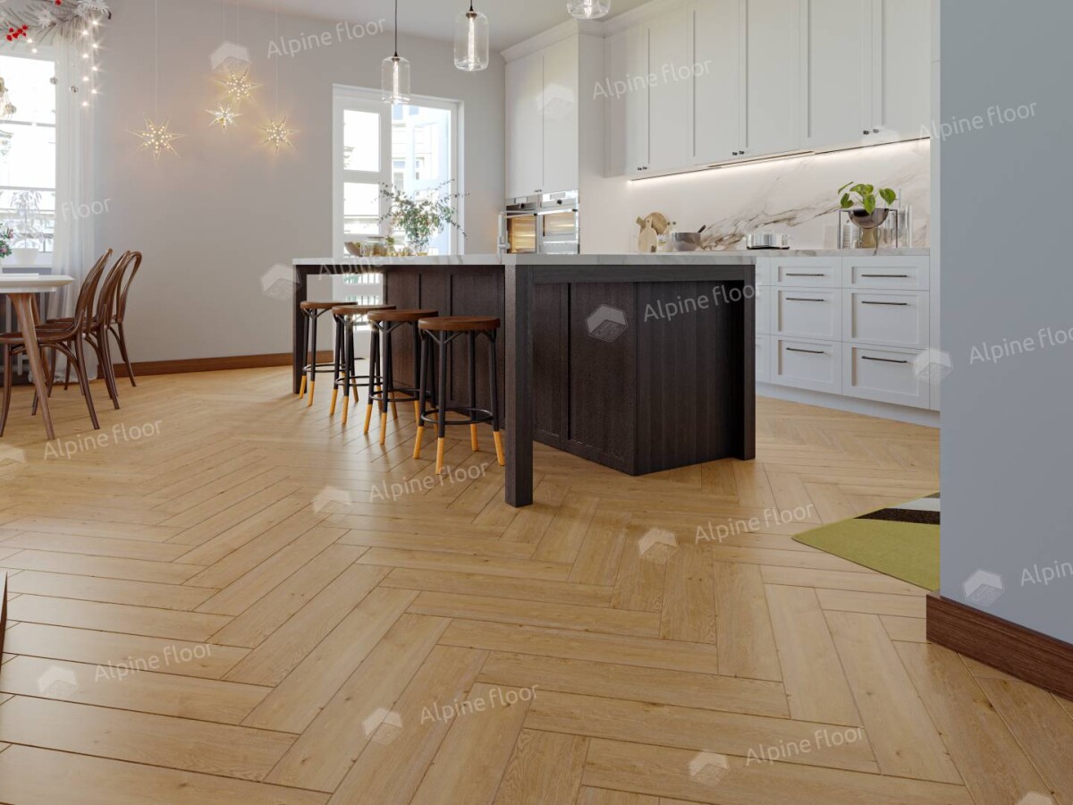 Alpine Floor Parquet Light SPC ламинат Дуб Хатиса ECO 13-27AB-R 600 х 125 х 4мм