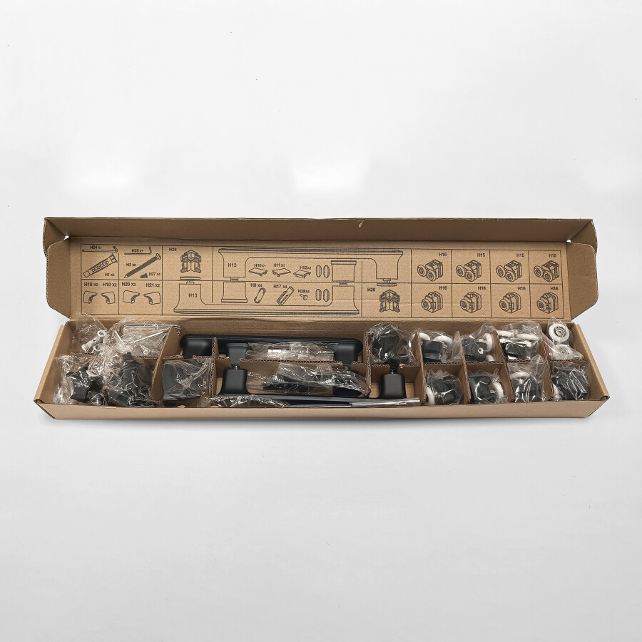 Triton-Pro Душевая ширма Fix 90×90 черная