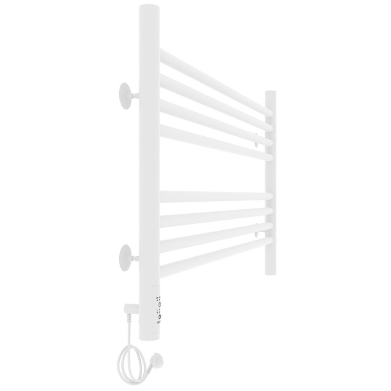 Laris Оливия полотенцесушитель электрический белый 80х50 73207626 левый