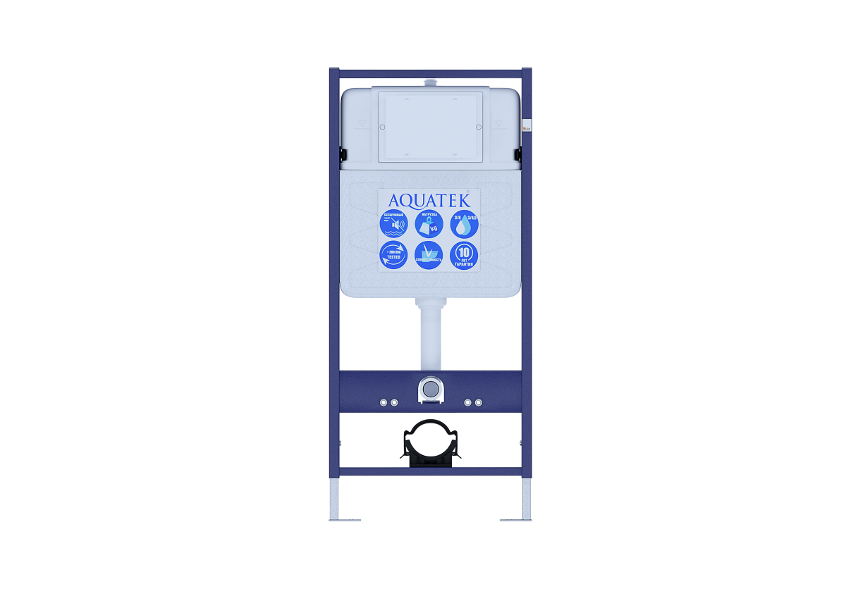 Aquatek Комплект SET AQUATEK ОБЕРОН T KDI18 (унитаз + инсталляция + звукоизоляционная прокладка + крышка soft-close + крепления + панель смыва)