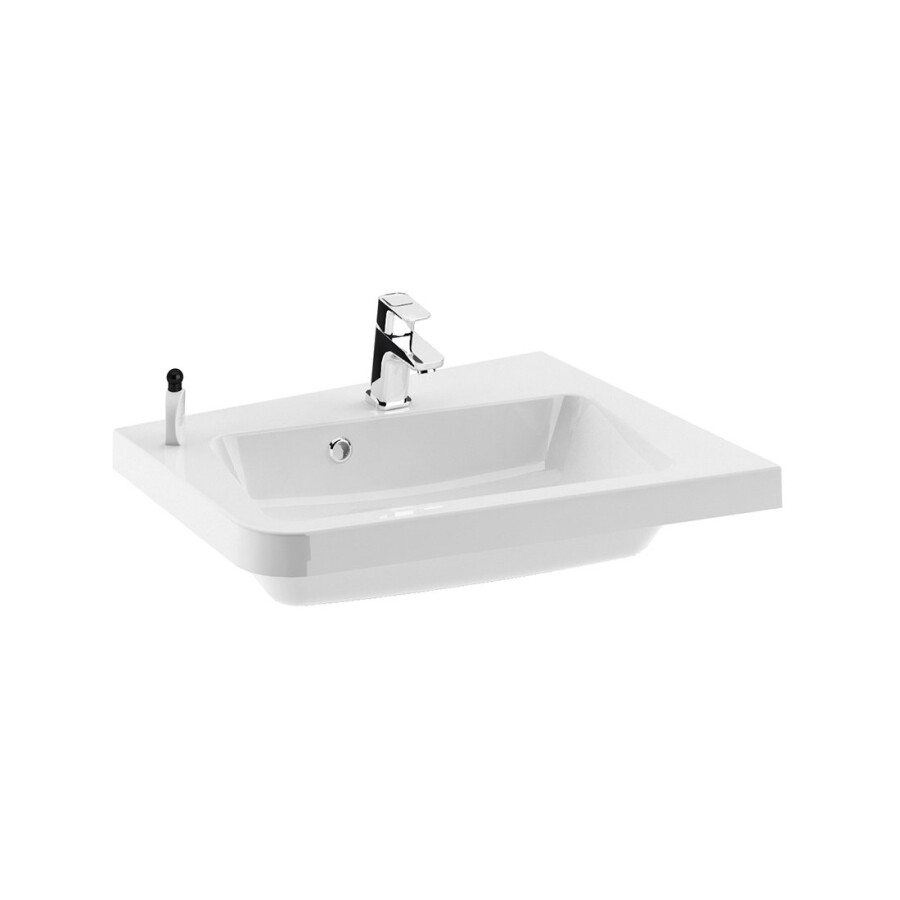 Ravak 10° 650 R умывальник угловой из литого мрамора правый XJIP1165000