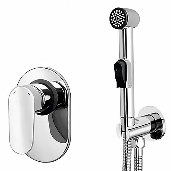 WasserKRAFT A11057 встраиваемый смеситель с гигиеническим душем хром