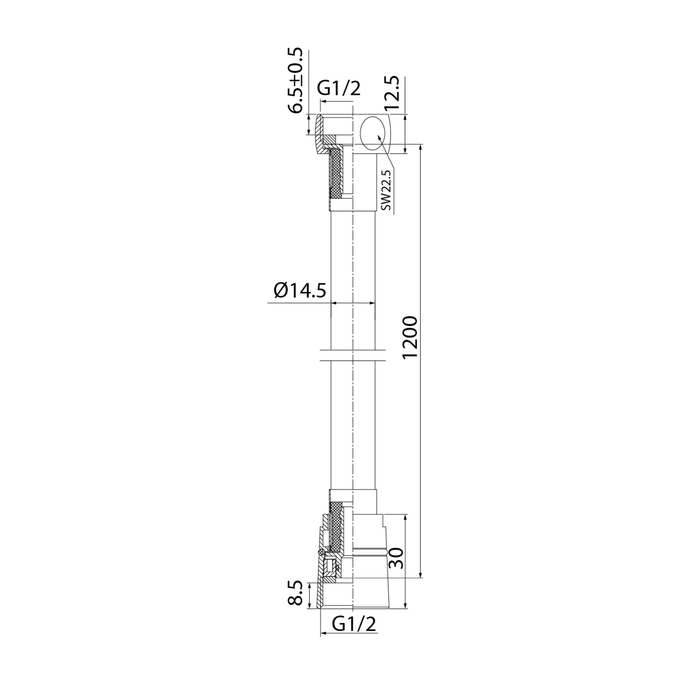 Iddis душевой шланг A50711 1.2