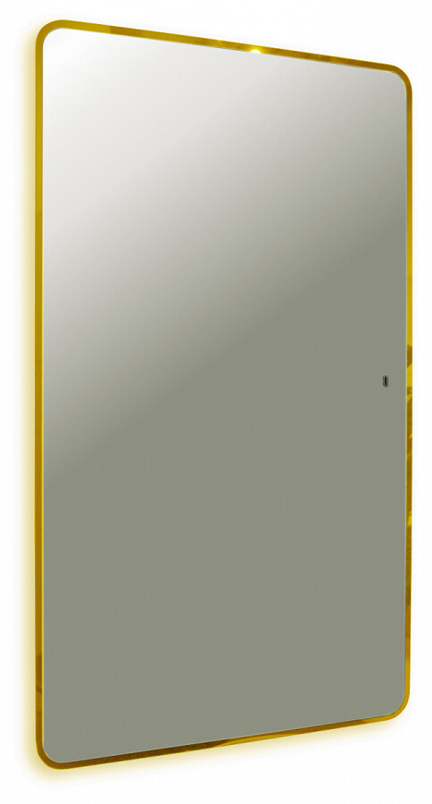 Azario Incanto зеркало 60х100 бесконтактный сенсор, подсветка с диммером, цвет золото LED-00002558