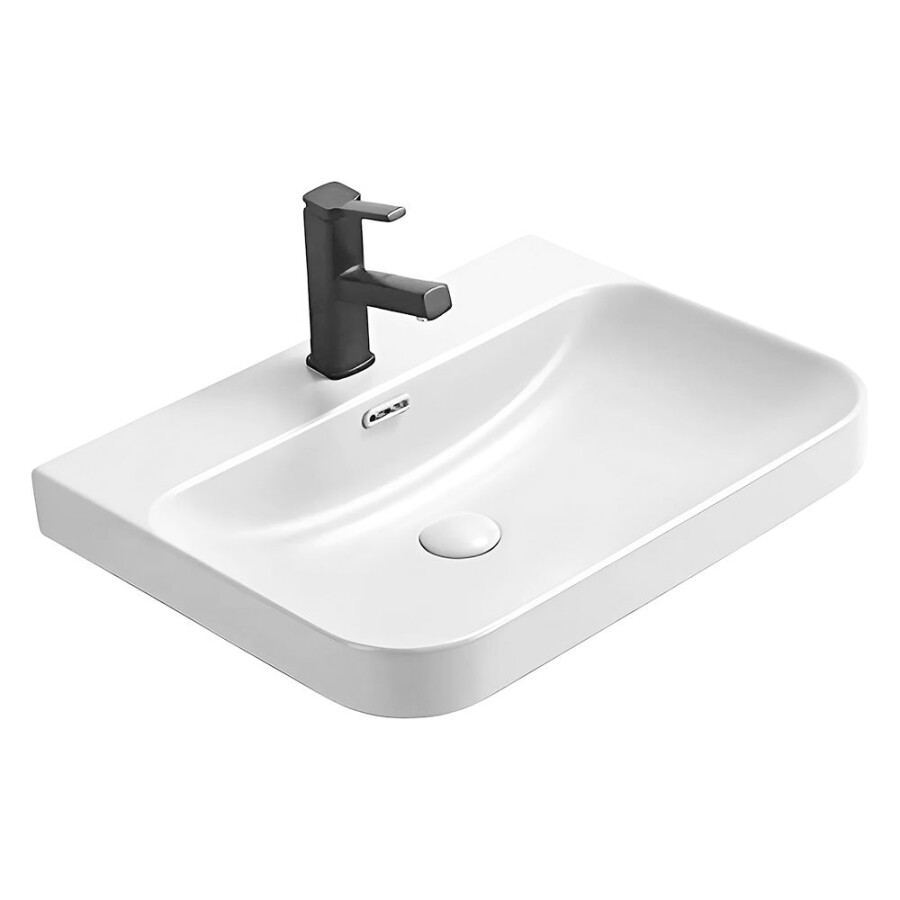 Подвесная тумба-умывальник Comforty Истра-60П ясень белёный с раковиной CF19595BX-60 00-00016606