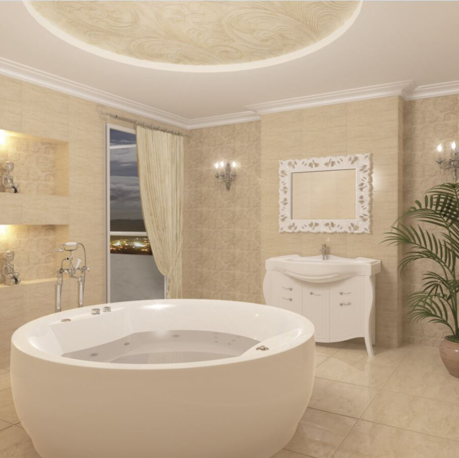 Aima Design Omega 180*180 ванна акриловая круглая