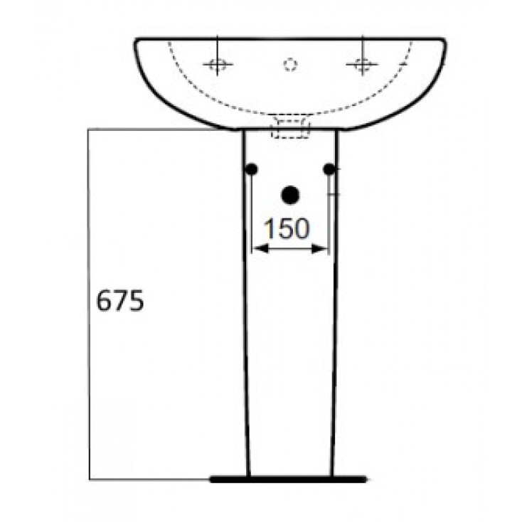 Ideal Standard Tesi T033501 пьедестал