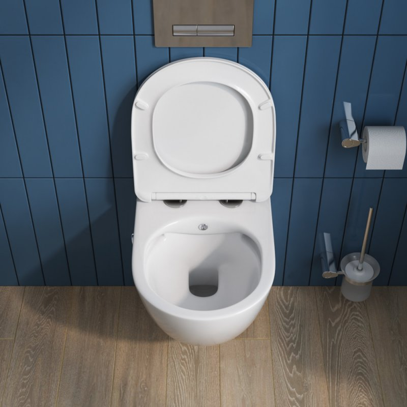BelBagno унитаз подвесной с функцией биде и смесителем BB3105CHR-BS/SC