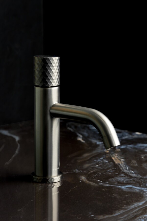 Смеситель для раковины Boheme Stick ручка Diamond Nikel Brush 121-NB