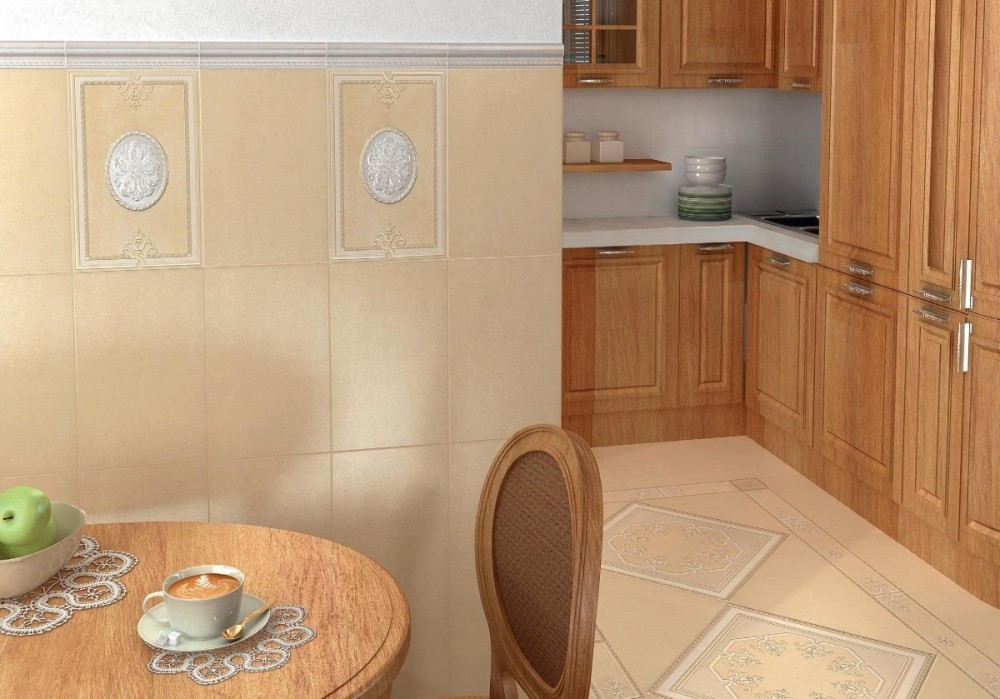 Kerama Marazzi Камея 40х13 см бордюр настенный бежевый