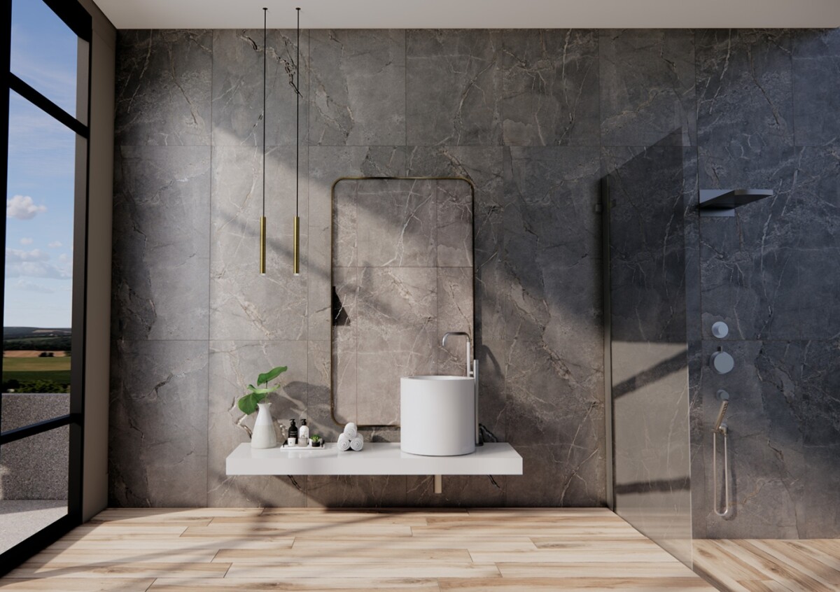 Керамогранит 7930138703197 Eurotile Marble Natural Carving 60x120