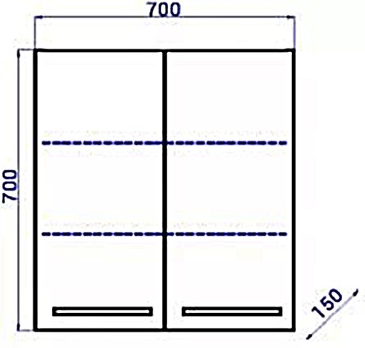 Зеркало-шкаф Aqwella МС 70*70 МС.04.07