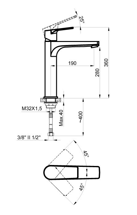 Azario Treya смеситель для раковины белый AZ-156845526