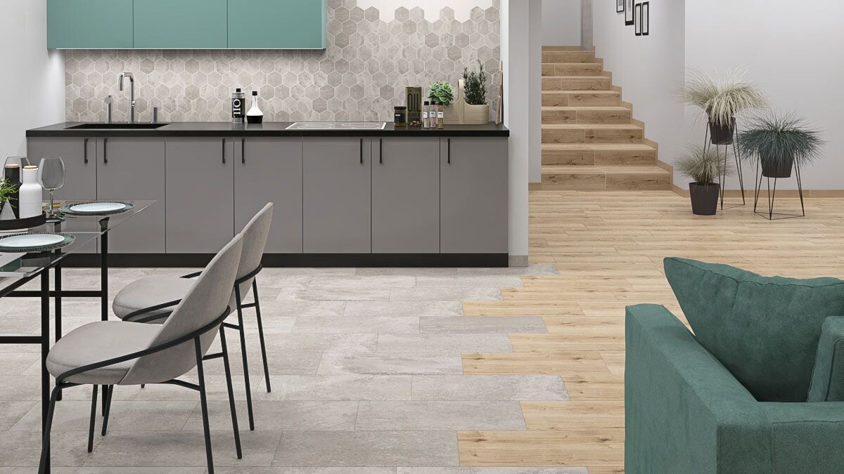 Мозаика на сетке Cersanit Lofthouse серый 28,3x24,6 LS6O096