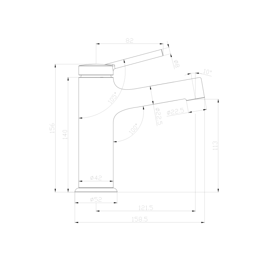 Lemark Minima смеситель для раковины LM3806C