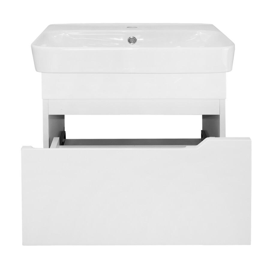 Комплект Тумба Loranto Mari NEW 600х420х490 подвесная, с раковиной Сканди 60, белый CS00105327