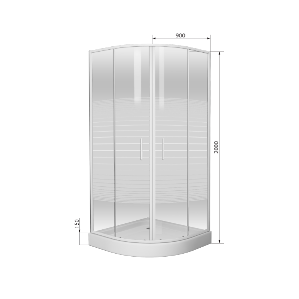 Eger Tisza Amur 599-021 душевое ограждение 90*90*200