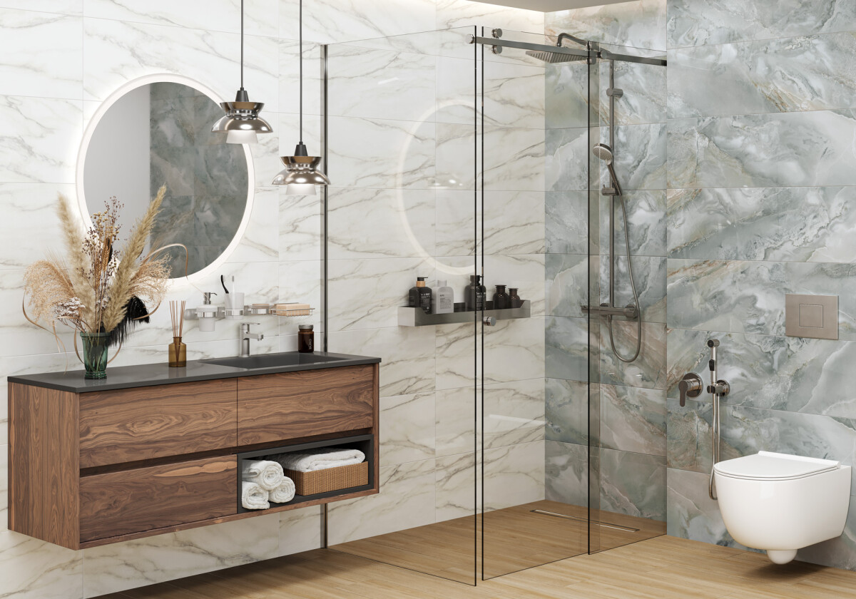 Delacora Bavaro Azul Керамическая плитка настенная 300 x 900 x 10.5 WT93BAV03