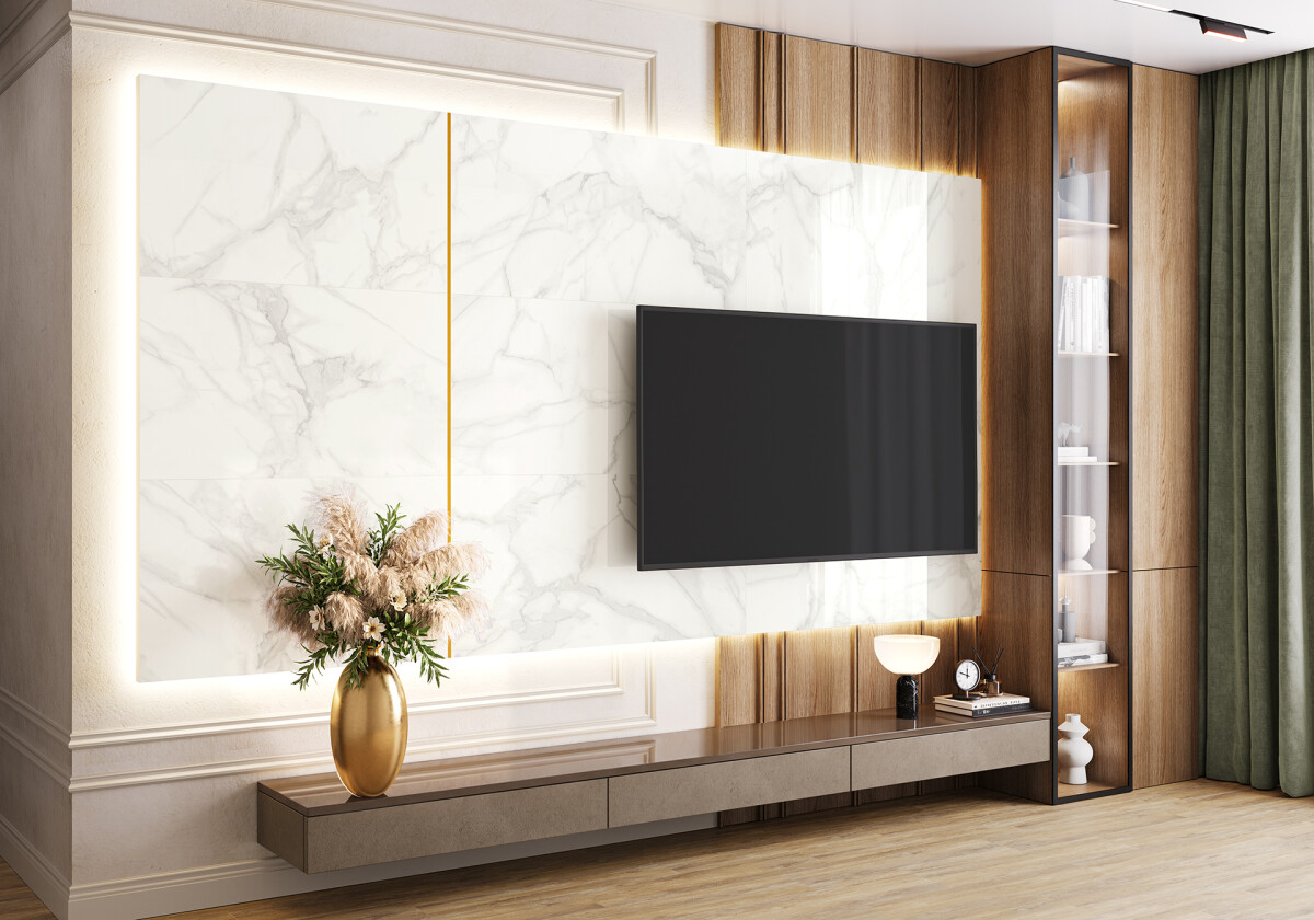 Керамогранит Artkera Group Стихия Мрамор полированный 600 x 1200 x 7 мм. 60120SIH08P