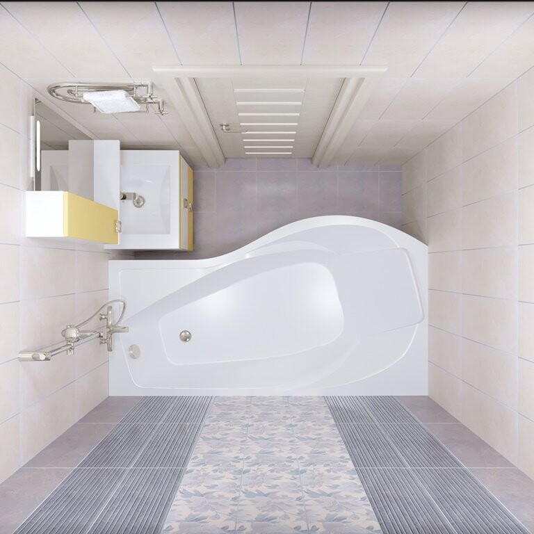 Triton Мишель 170*96 ванна акриловая асимметричная L