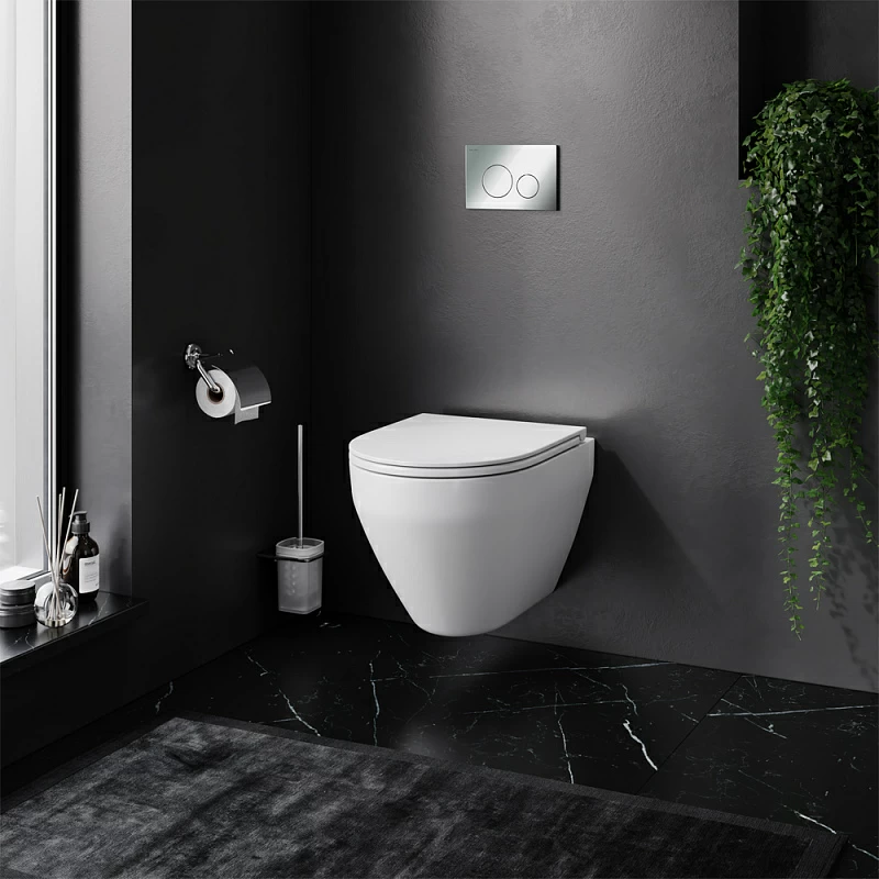 Am.Pm Spirit 2.0 унитаз подвесной с инсталляцией и клавишей смыва IS49051.701700