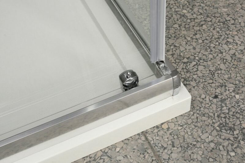 BelBagno Unique душевой уголок 100/115х75/90 см, прозрачный, хром UNIQUE-AH-2-100/115-75/90-C-Cr