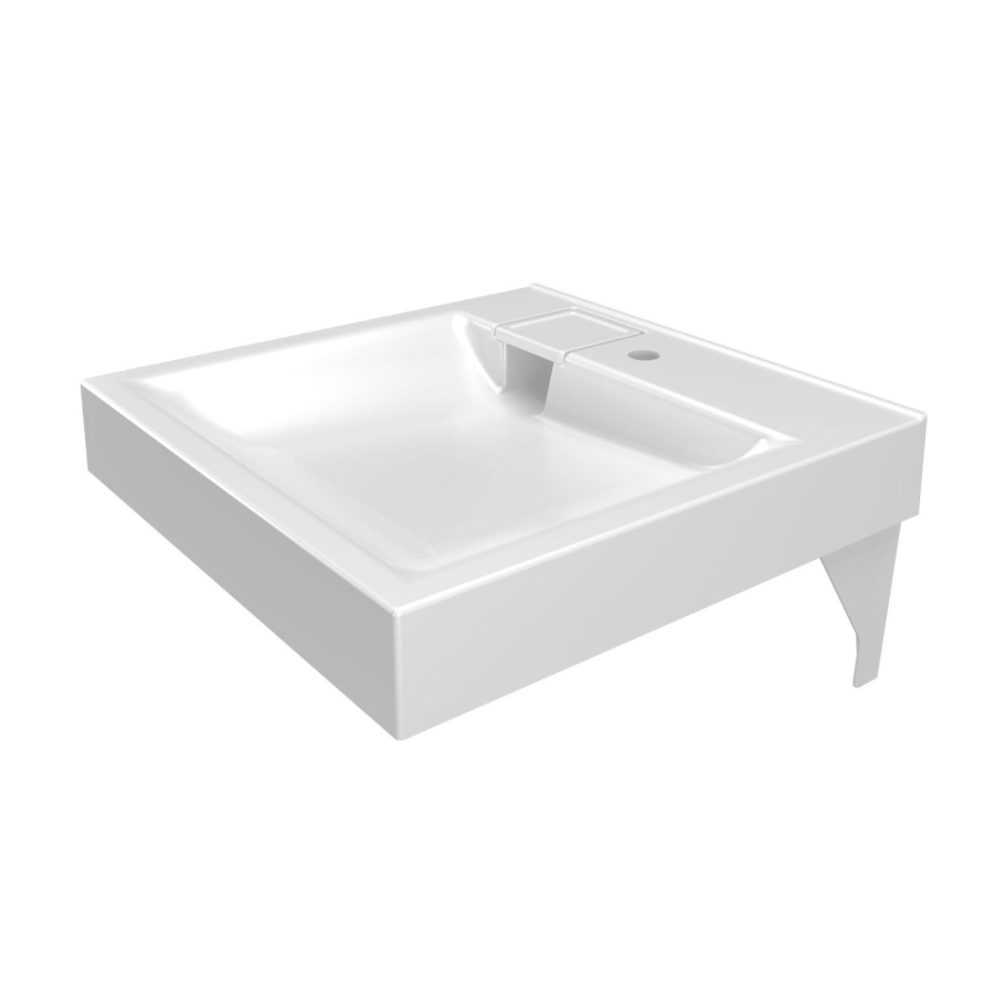 Mirsant Ellen 60 раковина из литьевого мрамора над стиральной машиной УТ000101256