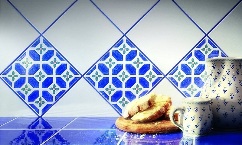Tubadzin Majolika Cygaro 13 20x2 см бордюр синий