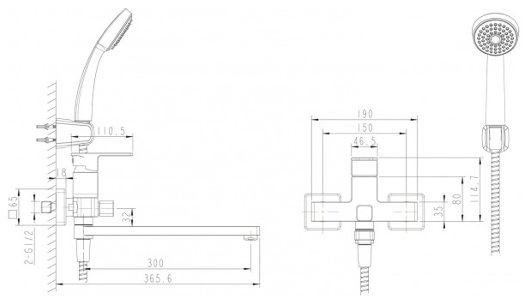 Bravat Riffle F672106C-LB смеситель для ванны хром