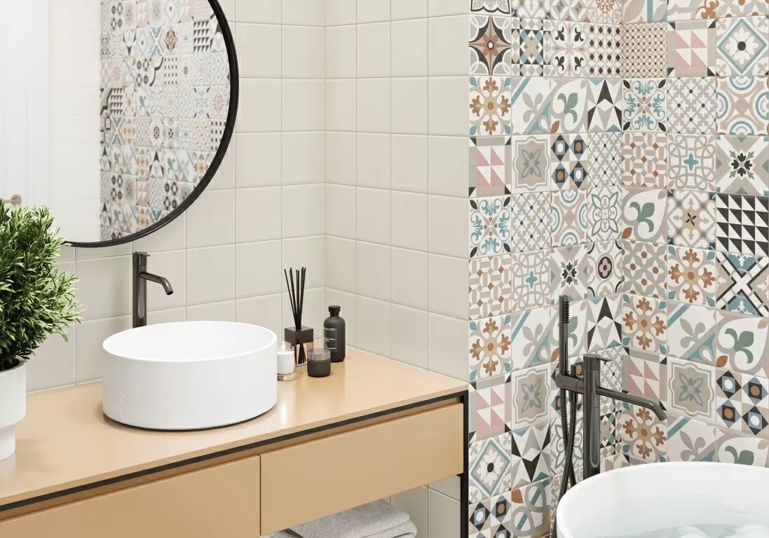 New Trend Дизайн Арт Айвори / Design Art Ivory Керамическая плитка настенная 300 x 600 x 9 WT36DST01