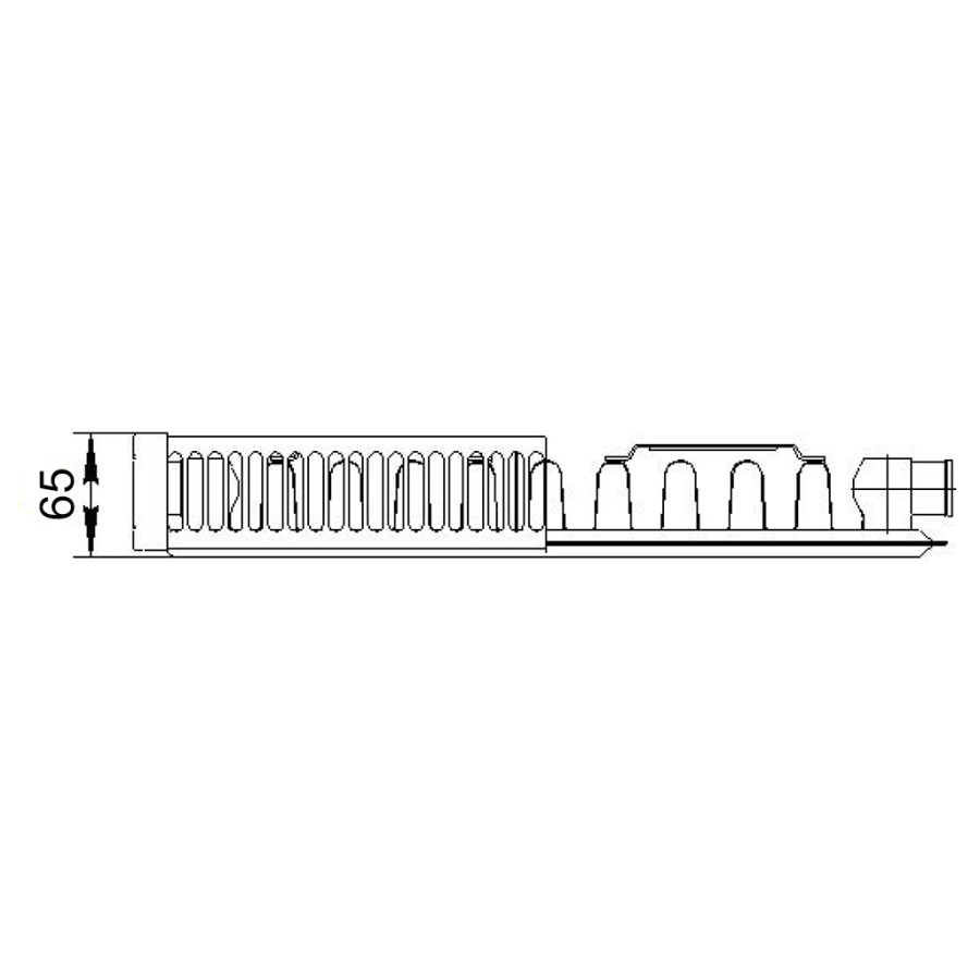 Hi-Therm Тип 11 Compact стальной панельный радиатор 500